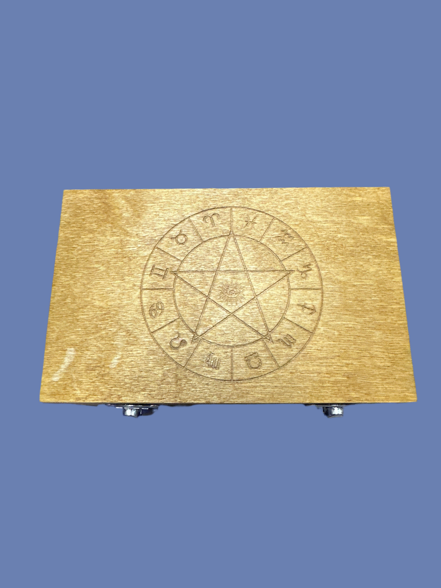 Zodiac Pentagram Wooden Box