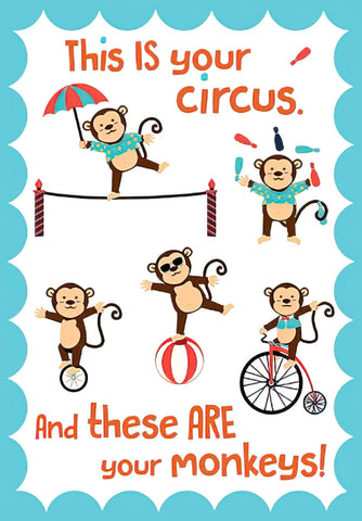 Circus Monkeys Mother's Day Card