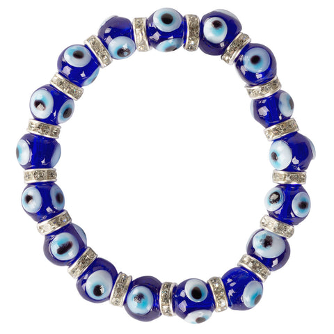 Evil Eye Glass Blue Bracelet