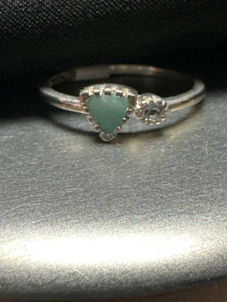 Amazonite and Aquamarine Ring