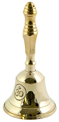 OM Brass Altar Bell - 5"H