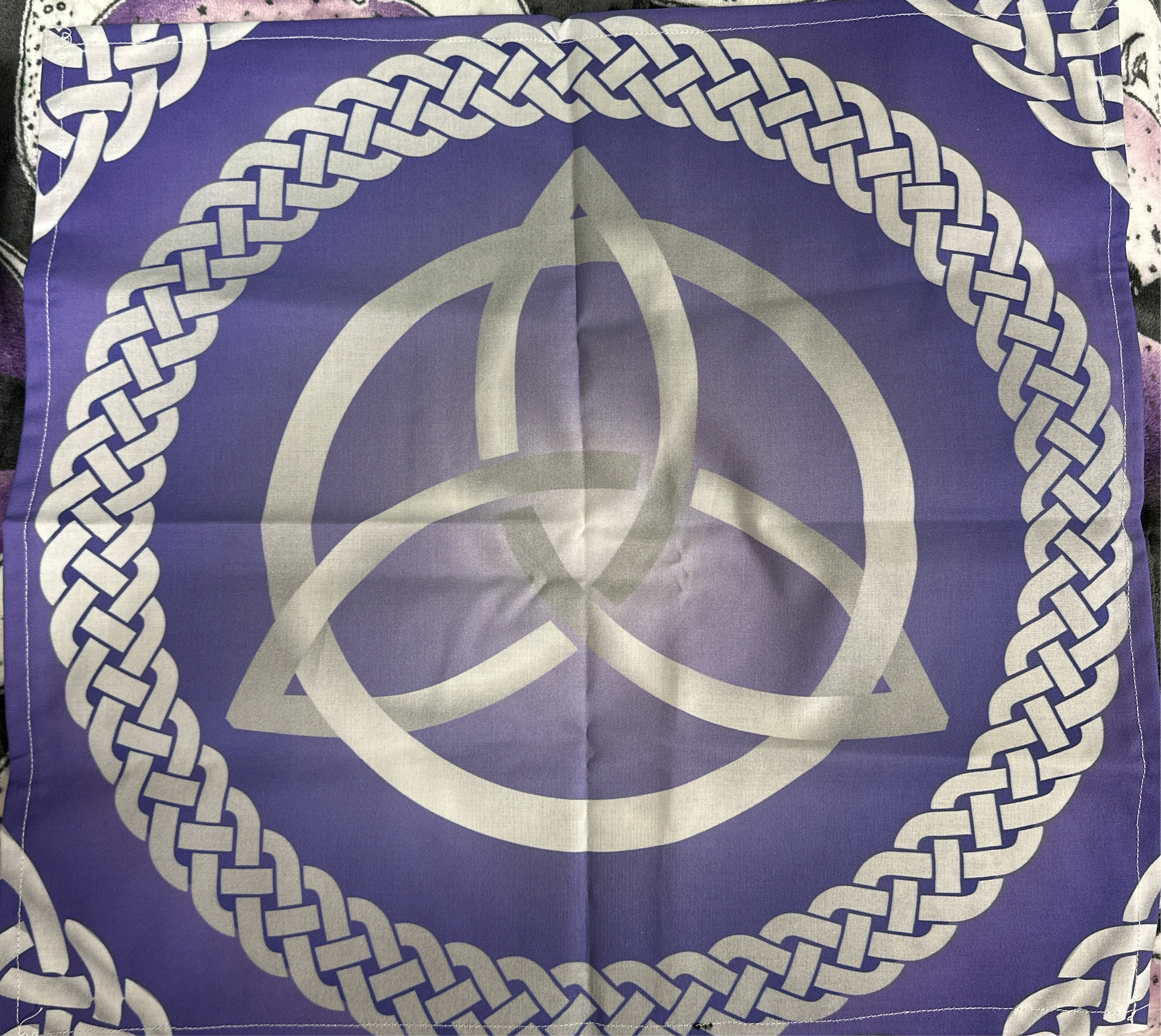 Purple Triquetra Altar Cloth