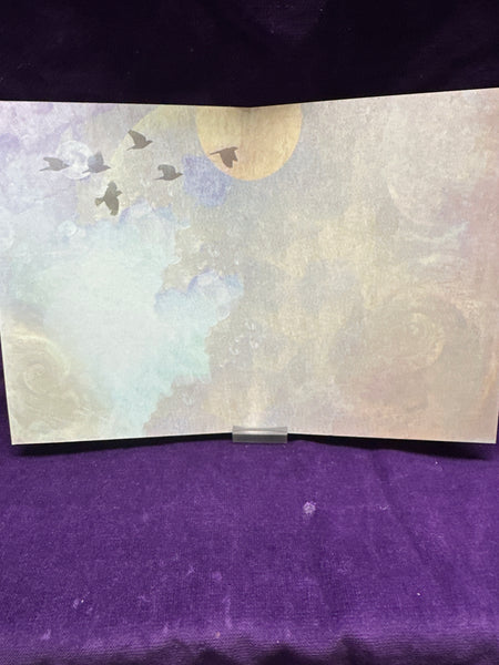 Blank Greeting Card Tree With Ravens