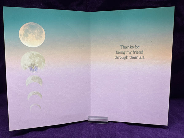 Friendship Moon phase Greeting Card