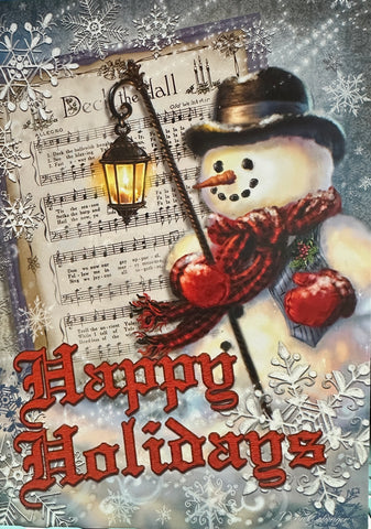 Snowman Yule Christmas Greeting Card