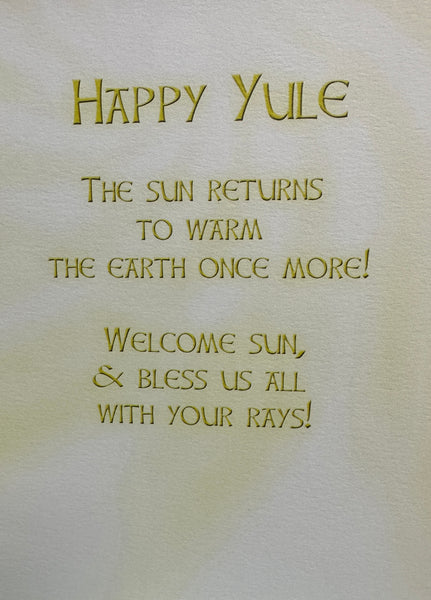 Yule Christmas Greeting Card