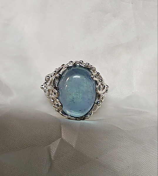 Peacock Quartz Ring