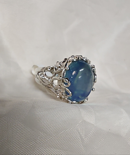 Peacock Quartz Ring
