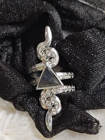Labradorite Snake Ring