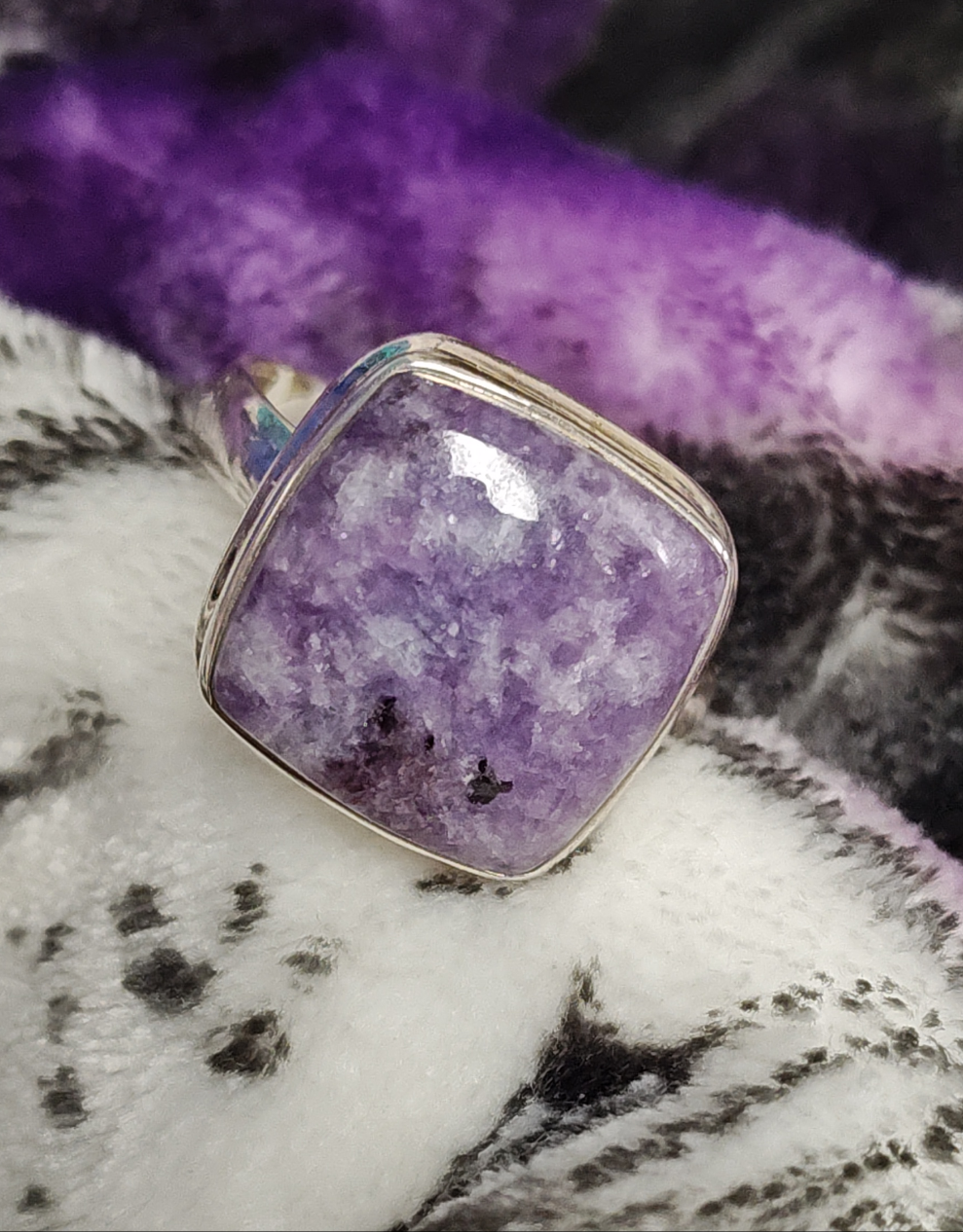 Lepidolite Ring