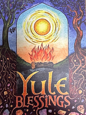 Yule Blessings Christmas Greeting Cards