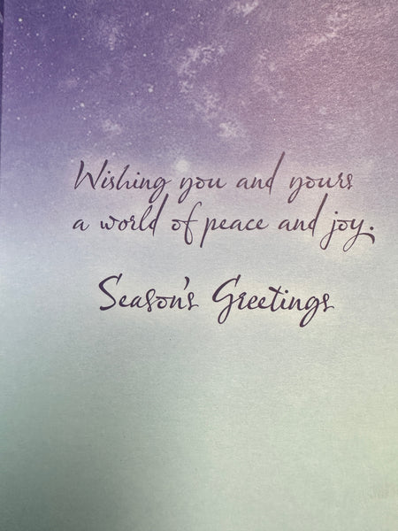 Snowflake Yule Christmas Greeting Card