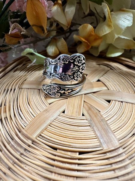 Silver Spoon Ring Size 9