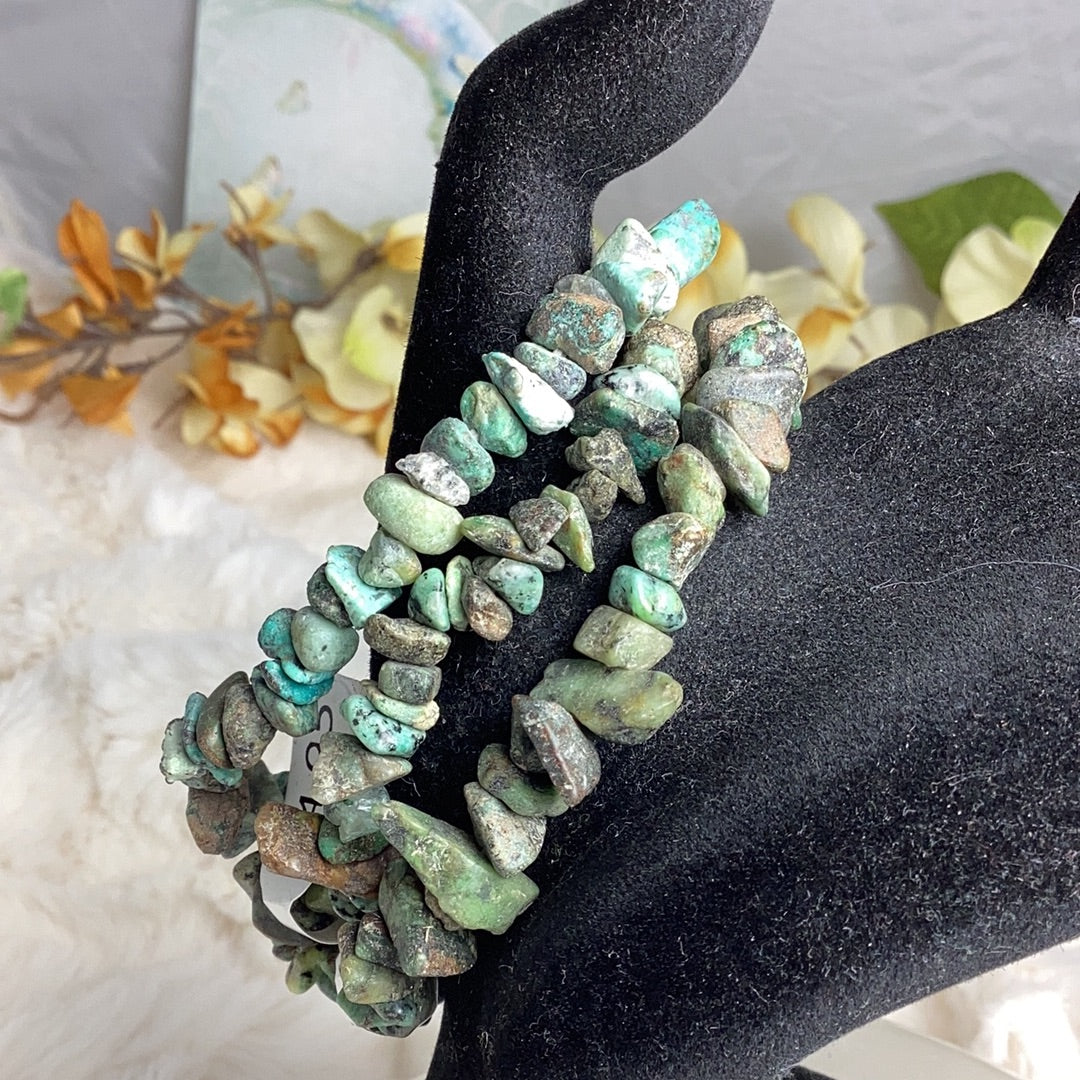 Natural Turquoise Chip Bracelets