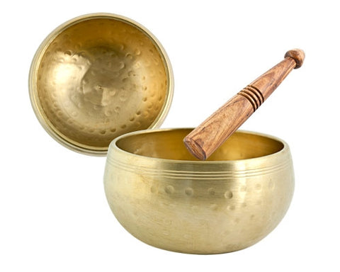 Brass Hammered Singing Bowl