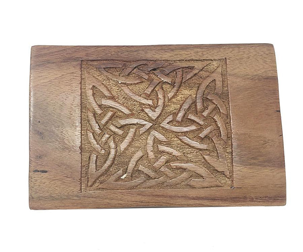 Celtic Carved Wood Box