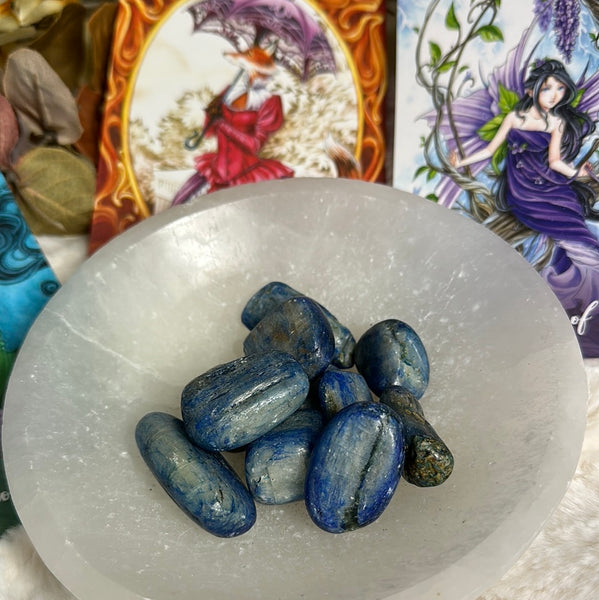 Blue Kyanite Hand Polished Tumbled