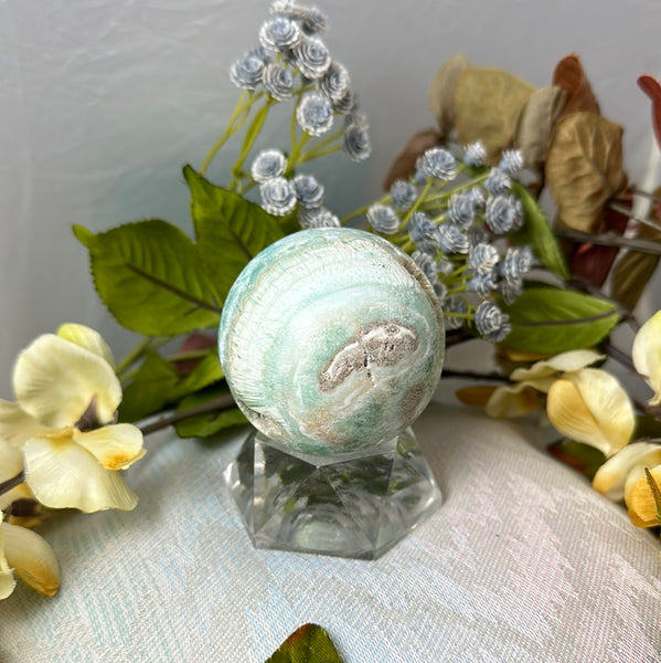 Pistachio Calcite Sphere