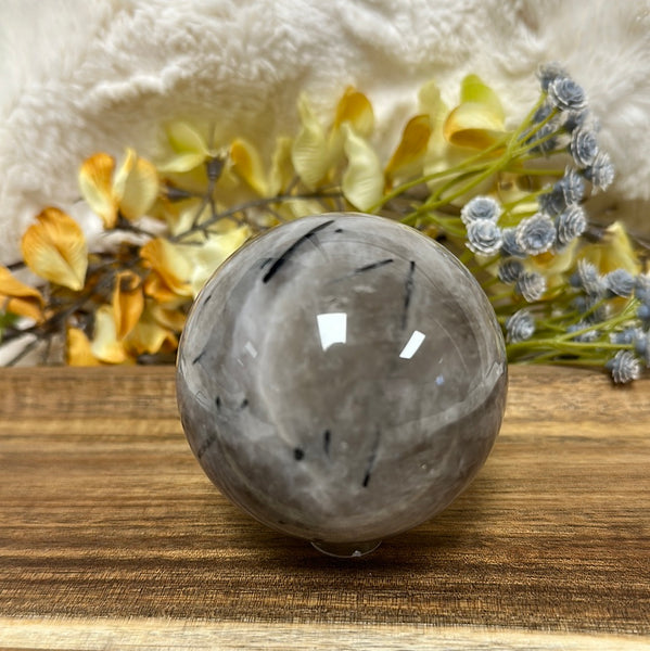 Tourmalated Moonstone Sphere