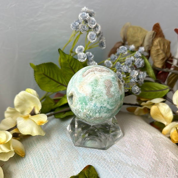 Pistachio Calcite Sphere