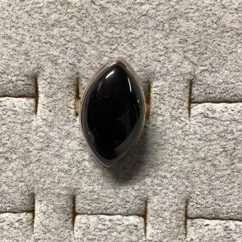 Black Onyx Ellipse Ring