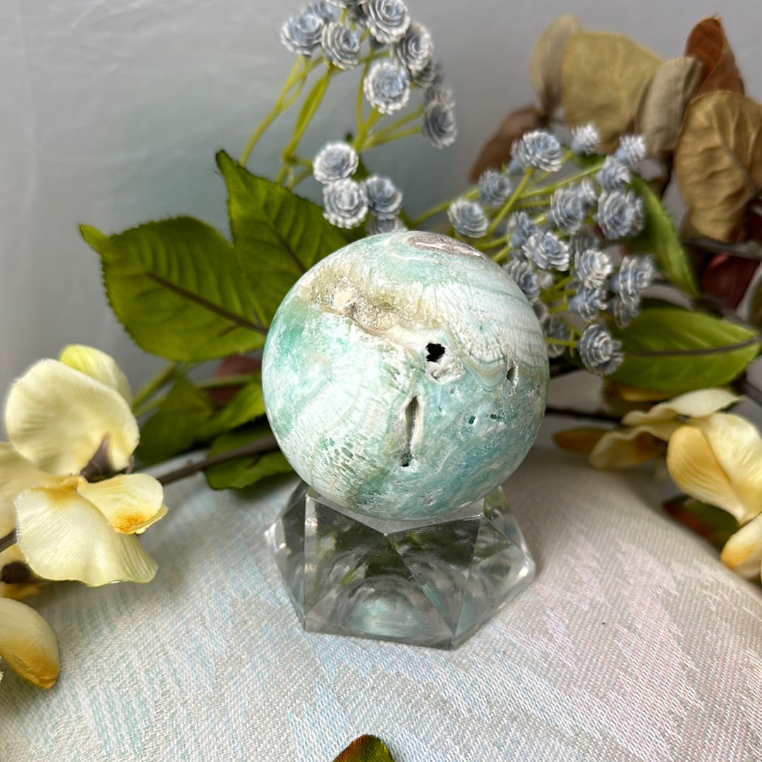 Pistachio Calcite Sphere