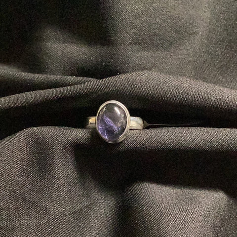 Iolite Small Oval Ring