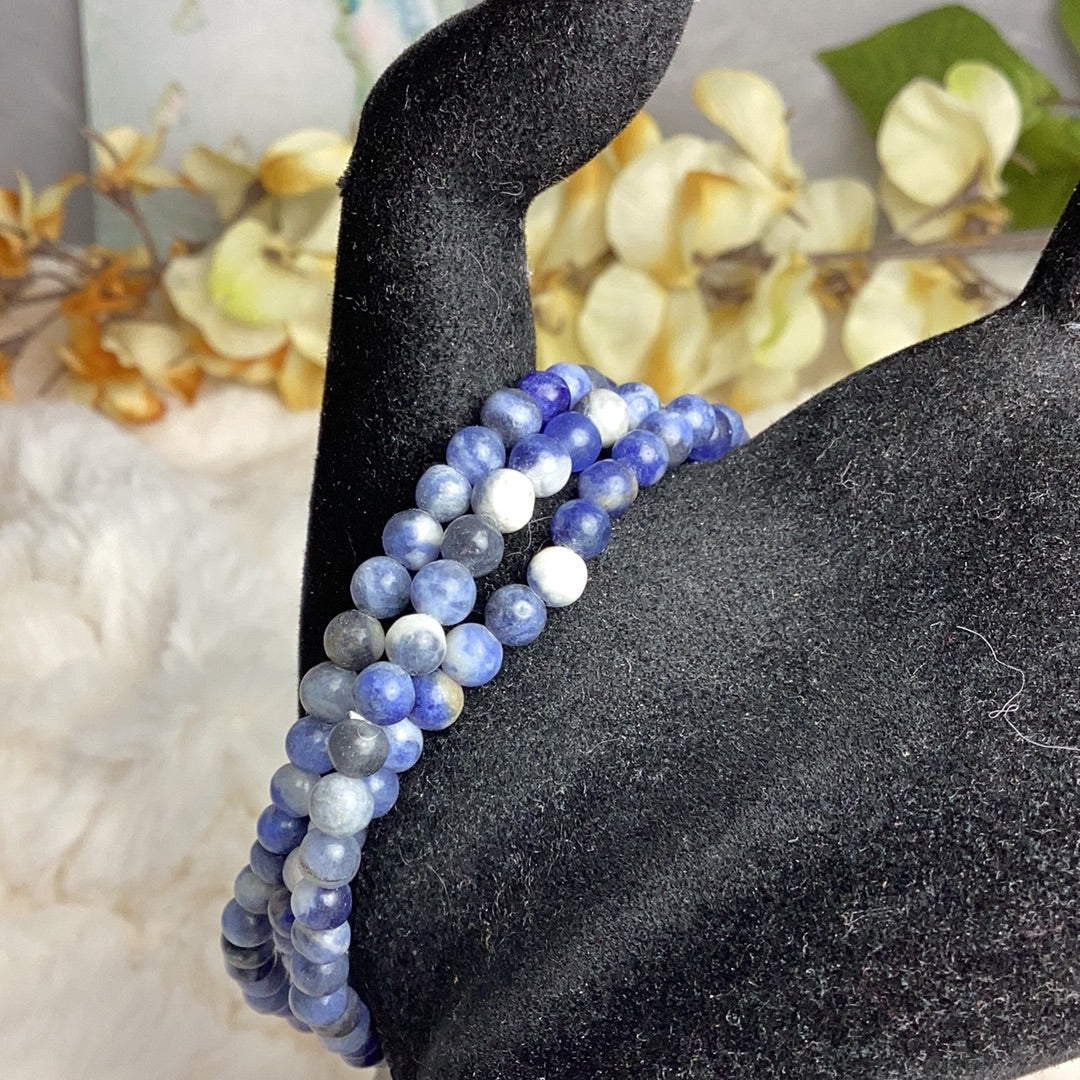 Sodalite 4mm Stone Bead Bracelet