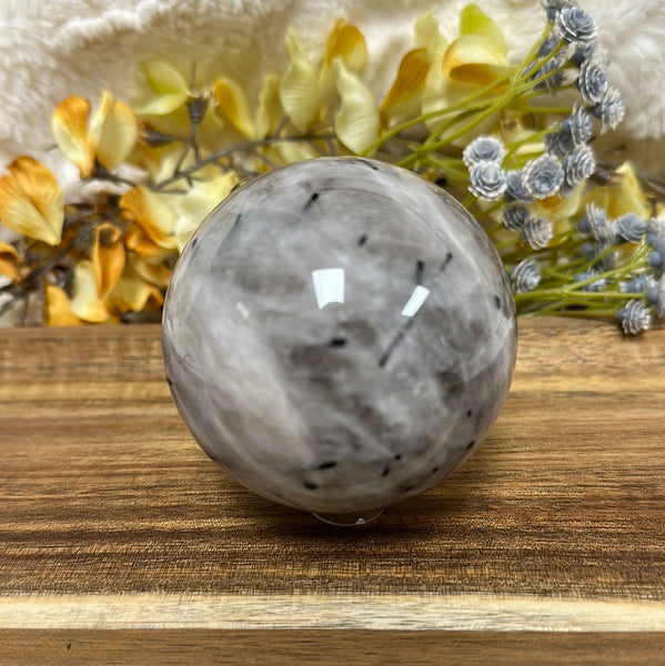 Tourmalated Moonstone Sphere