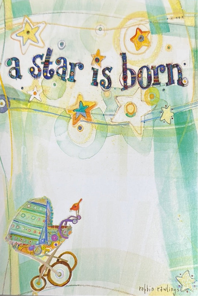 New Baby A Star is Born Greeting card