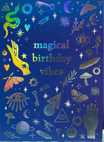 Birthday Card Magical Birthday Vibes