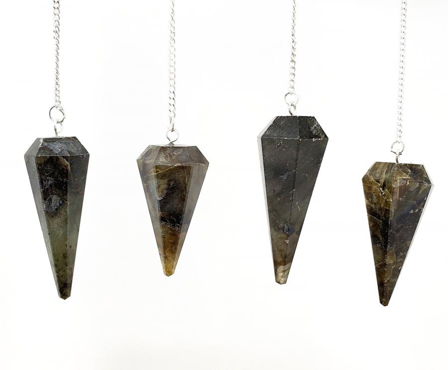 Labradorite Pendulum with Chain