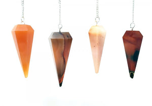 Red Carnelian Pendulum with Chain