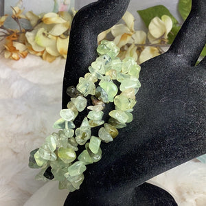 Prehnite Chip Bracelets