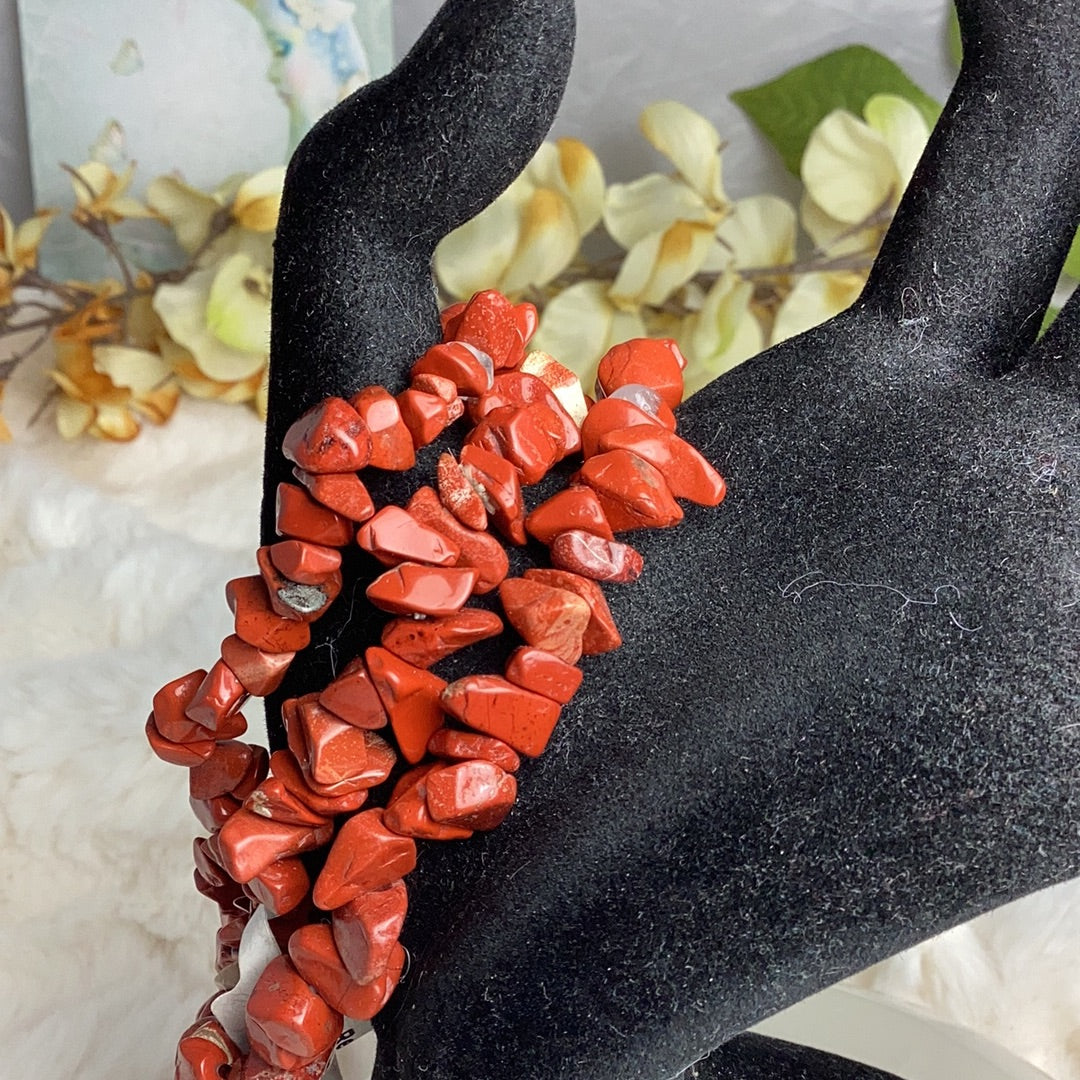 Red Jasper Chip Bracelets