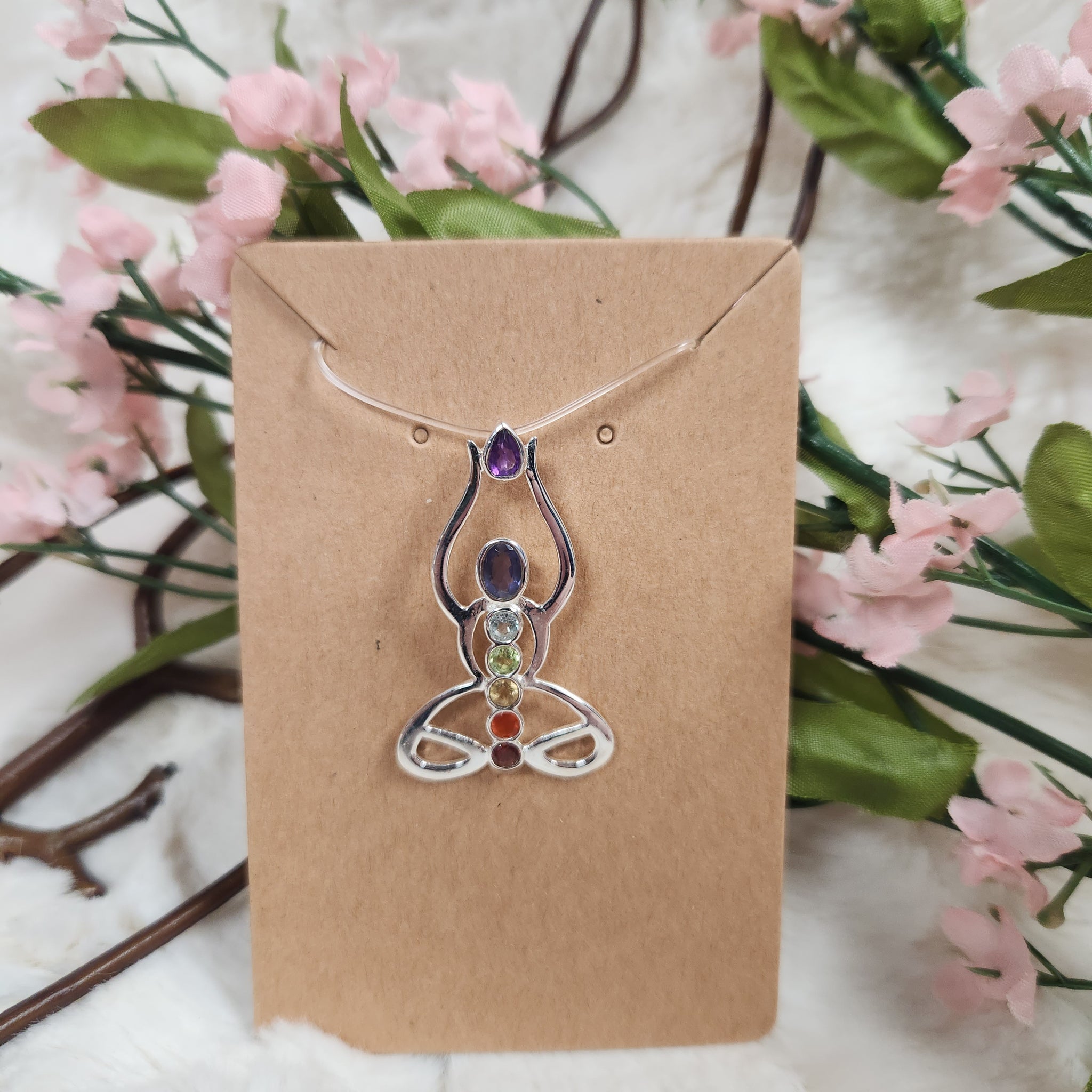 Yoga 7 Chakra Stones Pendant