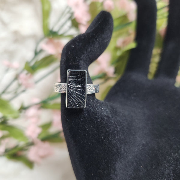 Shungite Rectangle Ring