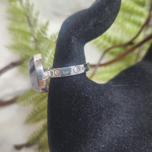 Tourmalated Quartz Circle Ring