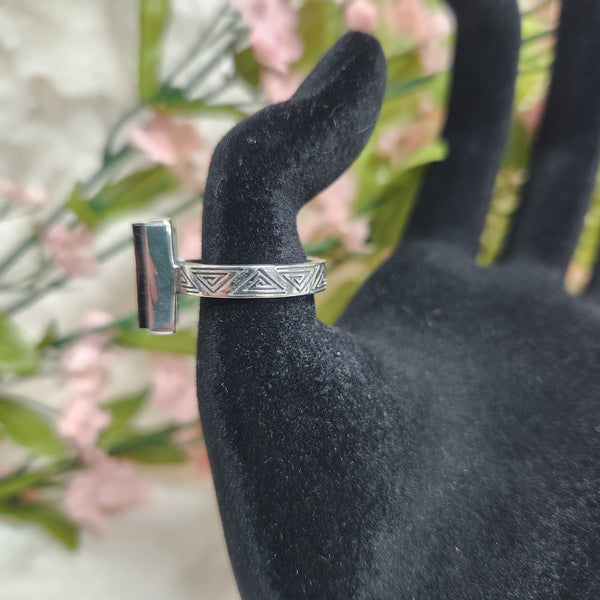 Shungite Rectangle Ring