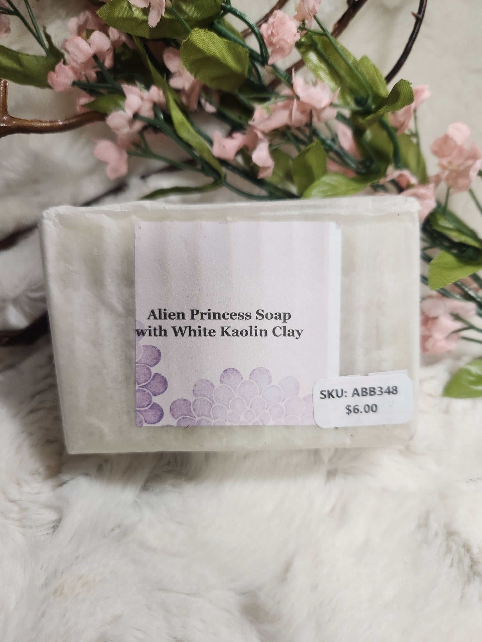 Alien Princess Bar Soap with White Kaolin Clay