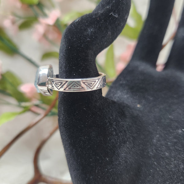 Aquamarine Rough Ring