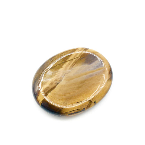 Worry Stones Oval Thumbed Tigers Eye