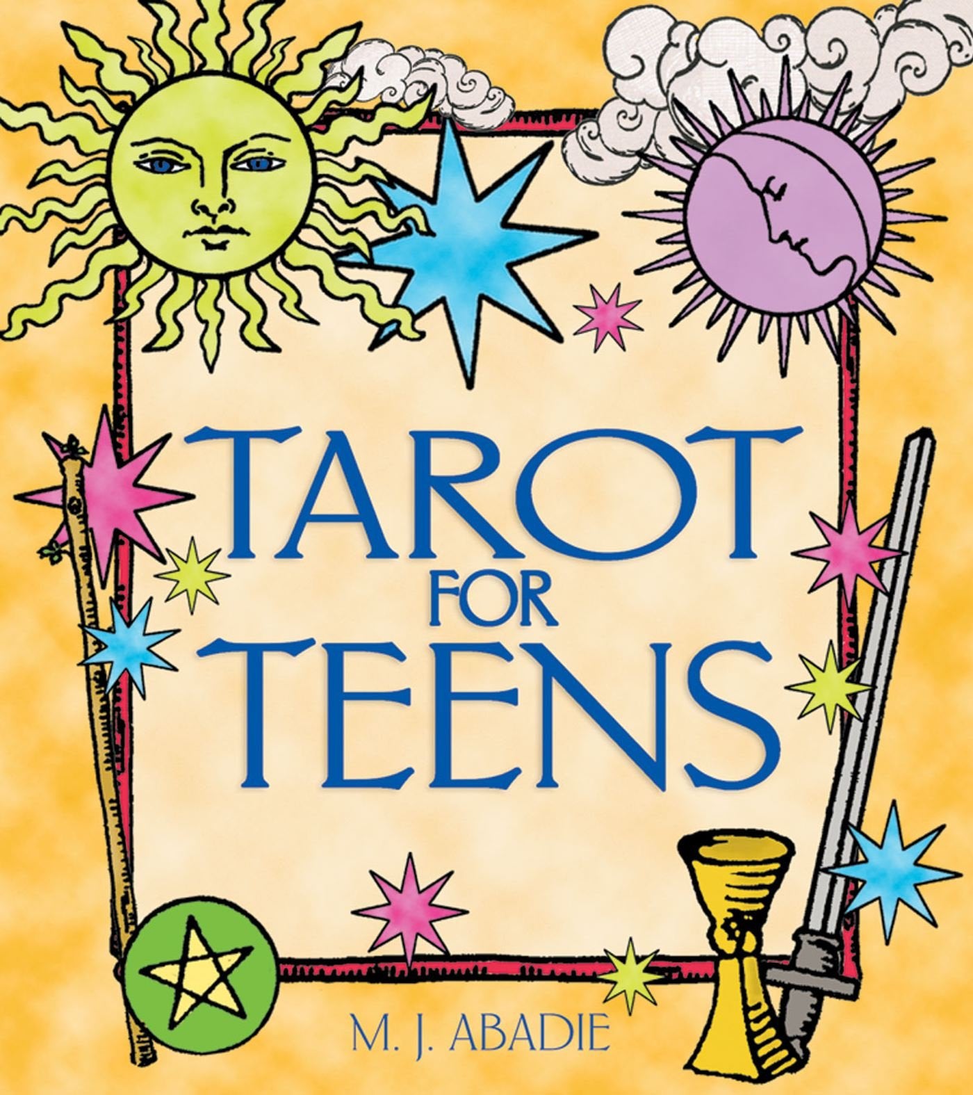 Tarot for Teens 100 b & w illustrations by MJ Abadie