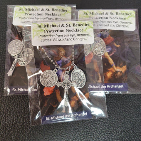 ACR St Michael & St Benedict Protection Necklace