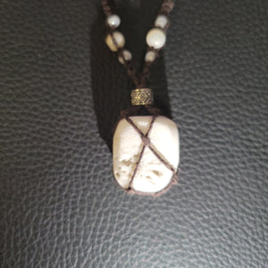 ELN Hemp Wrapped Stone Scolecite