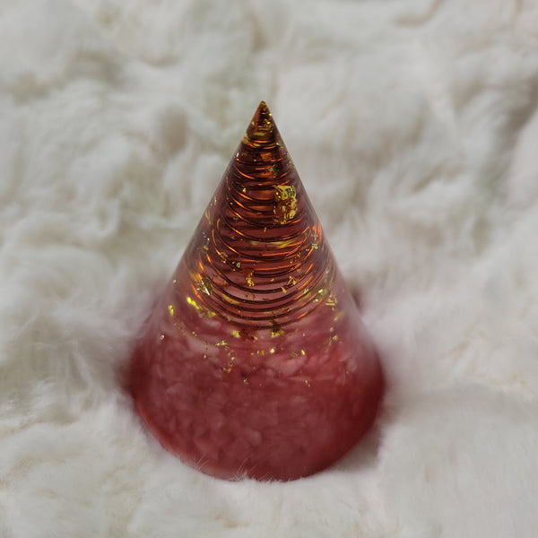 Orgonite Cone Red Quartz