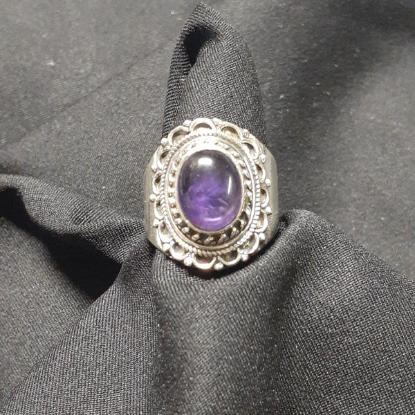 Amethyst Ring Oval