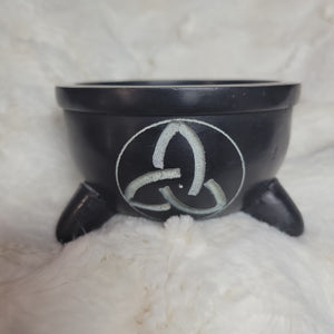 Triquetra Soapstone Charcoal Burner