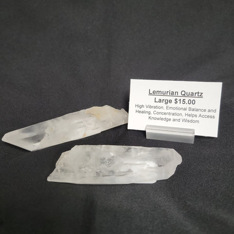 Lemurian Quartz Point Large