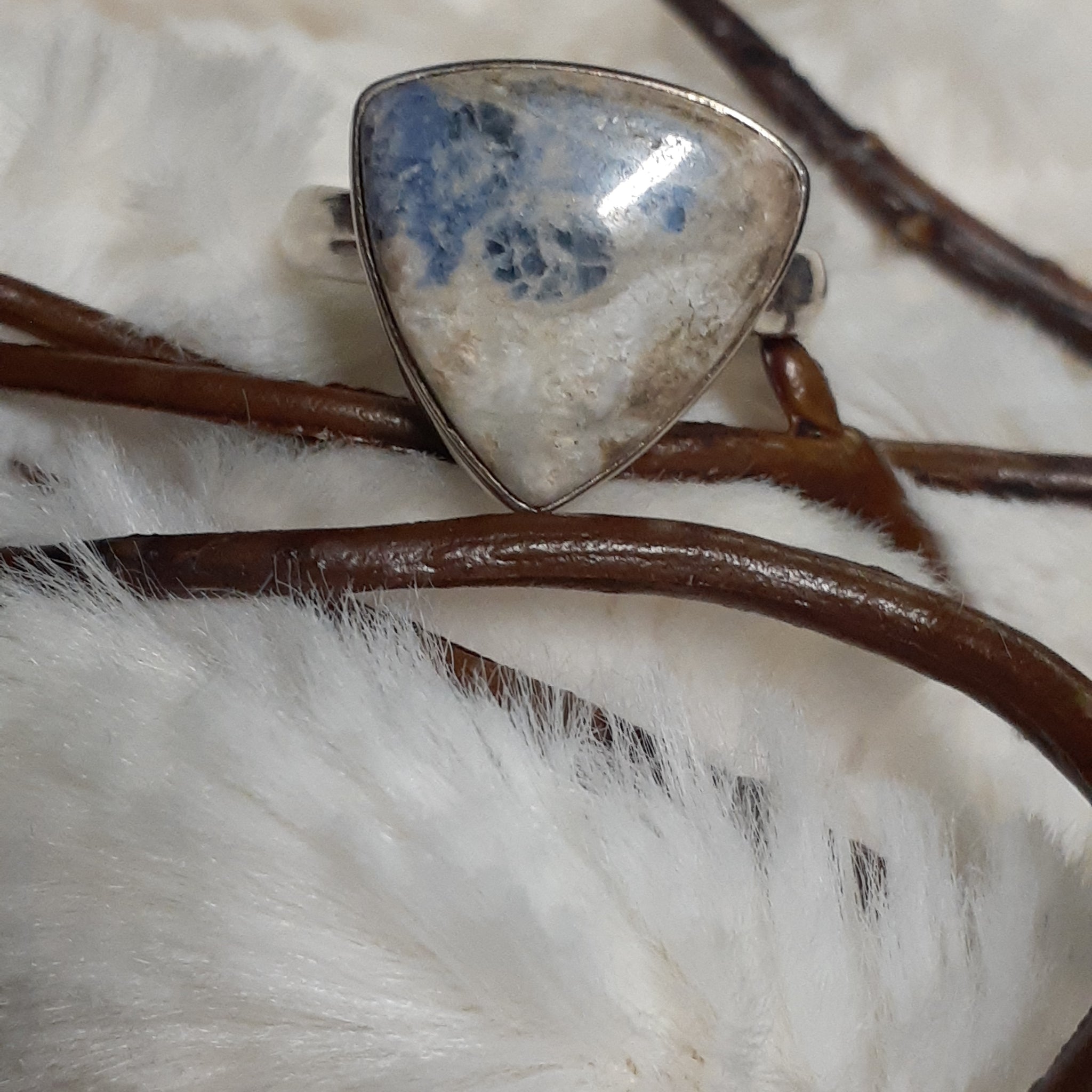 Sodalite Triangle Ring – Just Witchy's